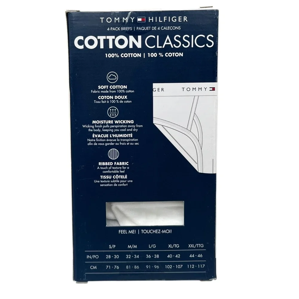 Men's Tommy Hilfiger 4-pack Cotton Classic Briefs Size XL (Waist 40-42